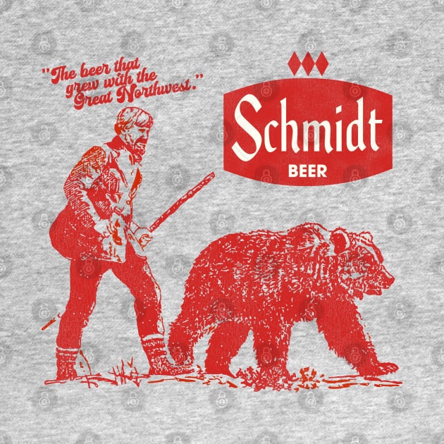 Schmidt Grizzly Man Retro Defunct Beer by darklordpug